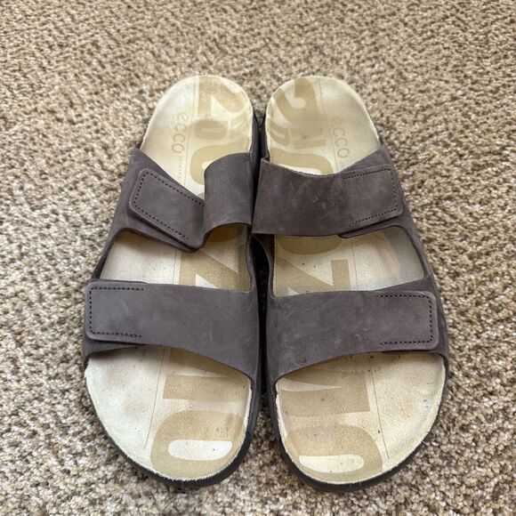 Ecco 2nd Cosmo Sandals Slide Brown Mens Size 45 / 11-11.5 - Picture 10 of 11